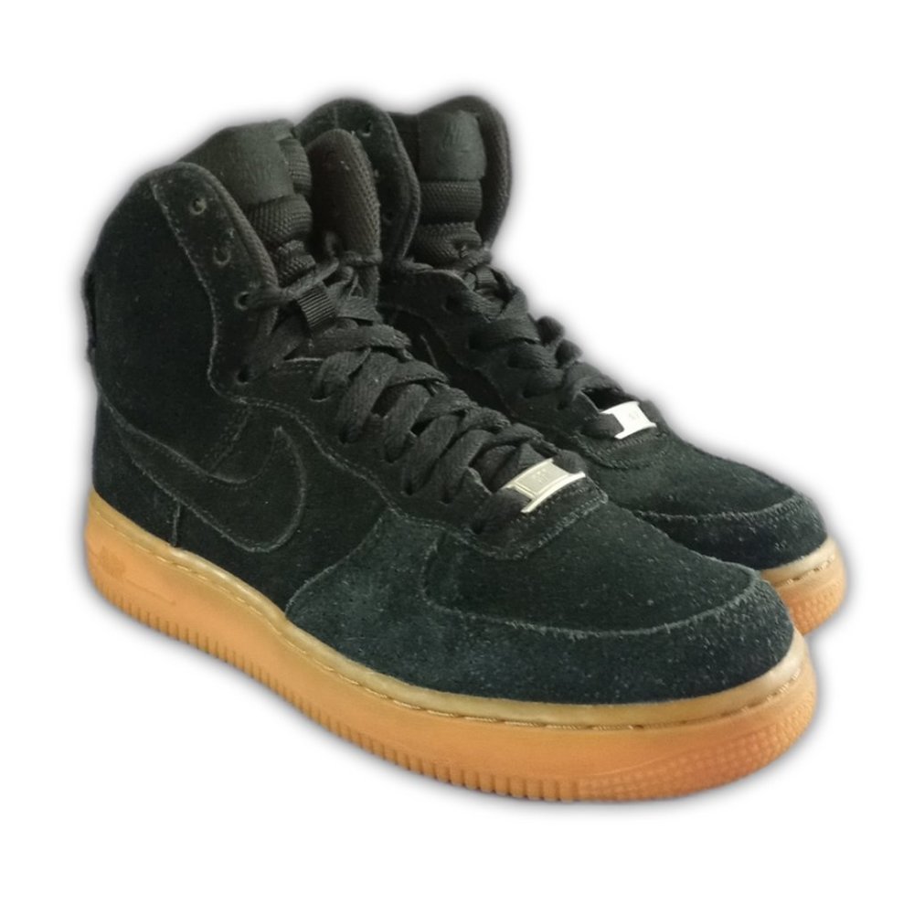 Nike Women’s High-Top Sneakers in Black with Gum Sole